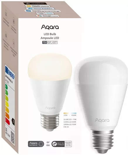 Aqara Smart Λάμπα LED 10.5W για Ντουί E27 & Σχήμα T2 Ρυθμιζόμενο Λευκό