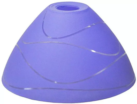 Γυαλί Πορτατίφ Ανταλλακτικό Ε14 Μοβ 18x10εκ Sinialo 2900494