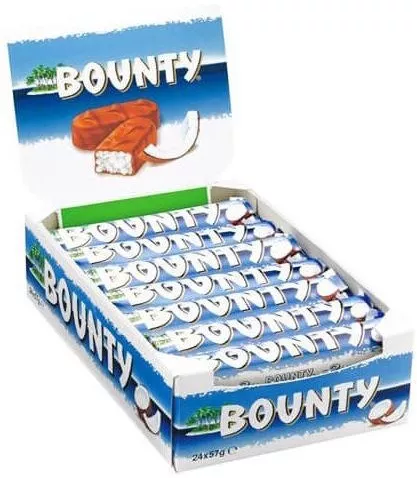 Bounty Σοκολάτα 57gr 24τμχ