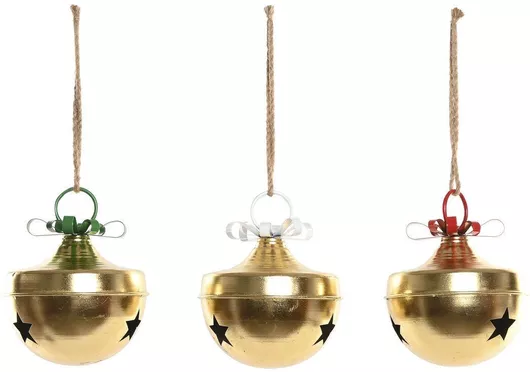 Σετ 3 Μπάλες Μεταλλικές Λευκό 3cm