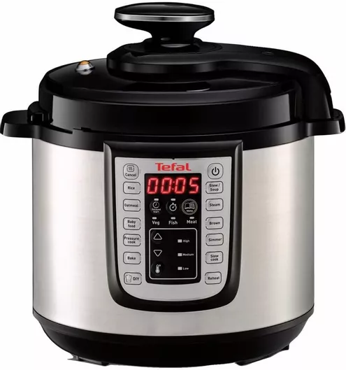 Tefal Πολυμάγειρας 1200W  6lt Ασημί