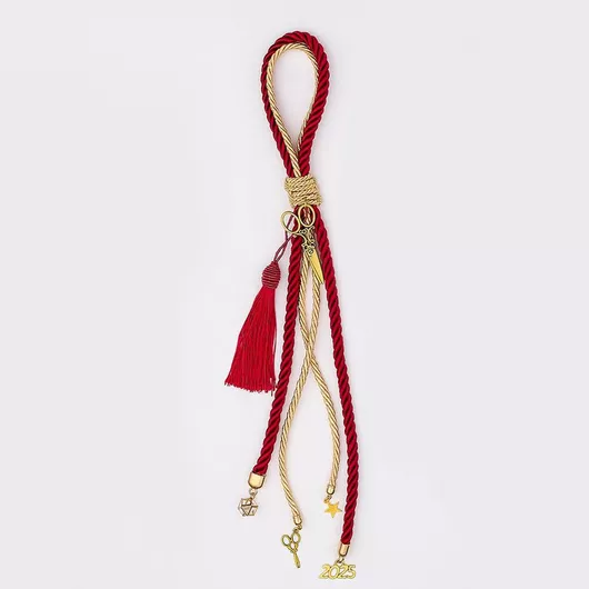 Χριστουγεννιάτικο Κρεμαστό Γούρι Κόκκινο Εκρού 0331.25053-1