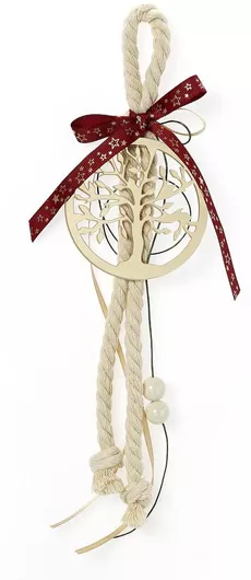 Bellissimo Κρεμαστό Γούρι Δεντράκι Μπεζ