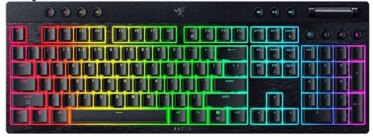 Razer BlackWidow V4 Low-profile HyperSpeed Ασύρματο Gaming Μηχανικό Πληκτρολόγιο με Razer Green διακόπτες & RGB φωτισμό Αγγλικό US