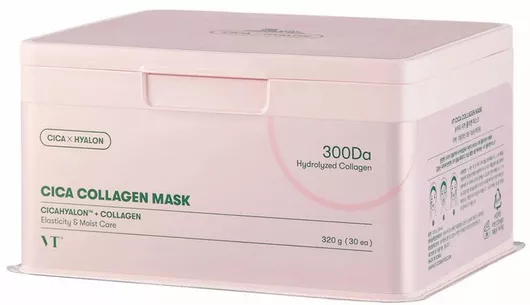 Vt Cosmetics Cica Collagen Sheet Μάσκα Προσώπου 30τμχ