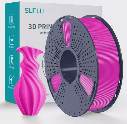 Sunlu 3D Printer Filament PLA+ 1.75mm 1kg Φούξια