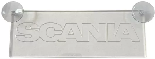 3d Διακοσμητική Πινακίδα Καμπίνας Κόκκινο Led 24v Scania 250mm90mm6mm Καλώδιο 15m Βύσμα Πρίζα Αναπτήρα