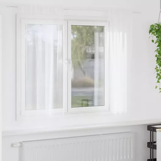 vidaXL Κουρτίνα με Τρέσα Λευκό 140x175cm