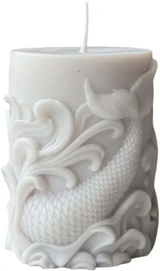 Κερί Σόγιας Glamour 447fld1123 6x10x6cm White Aberto Design Κερί Σόγιας