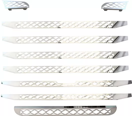 Ανοξείδωτο Διακοσμητικό Κάλυμμα Εμπρόσθιας Σχάρας Scania R 2010-2016 Ψηλή Καμπίνα