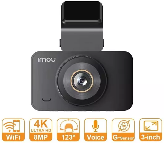 Imou S800 Pro Κάμερα DVR Αυτοκινήτου 4K με Οθόνη 3" WiFi για Παρμπρίζ με Αυτοκόλλητο