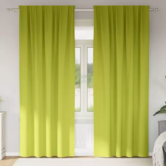 vidaXL Κουρτίνα Παραθύρου με Τρέσα Πράσινο 140x245cm