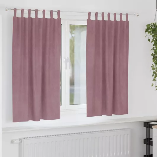 vidaXL Κουρτίνα Συσκότισης Παραθύρου με Τιράντες Ροζ 140x175cm - e9b0e557