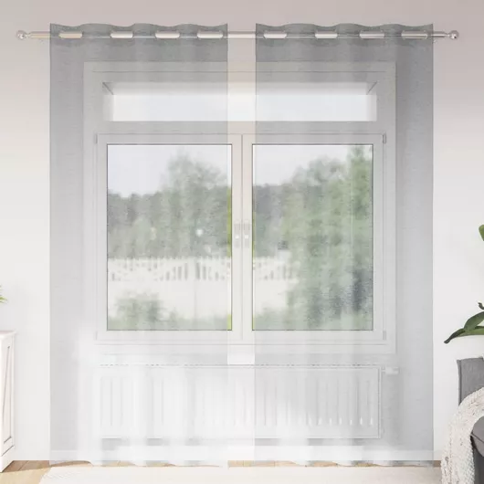 vidaXL Κουρτίνα με Τρουκς Γκρι 140x225cm - 12cb0a56