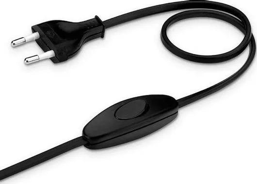 Arditi Αξεσουάρ για Φωτιστικά Καλώδιο με Διακόπτη 2x0.75mm² Μαύρο 1.5m Μαύρο 020092