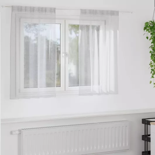 vidaXL Κουρτίνα με Τρέσα Γκρι 140x140cm