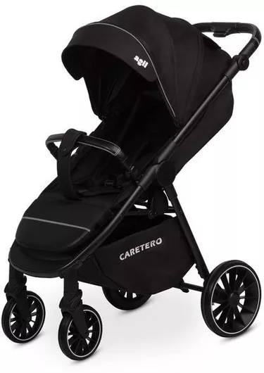 Caretero Agil Καρότσι Μωρού Μωρού Kατάλληλο για Nεογέννητο Μαύρο