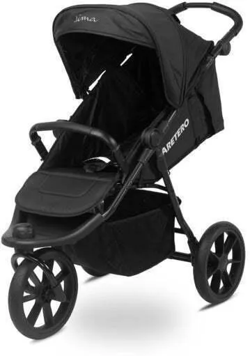 Caretero Lima 8904598618457 Καρότσι Μωρού Kατάλληλο για Nεογέννητο Black