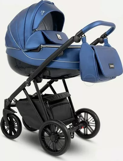 Camarelo Zeo Eco Ρυθμιζόμενο Καρότσι Μωρού 3 σε 1 Kατάλληλο για Nεογέννητο Μπλε