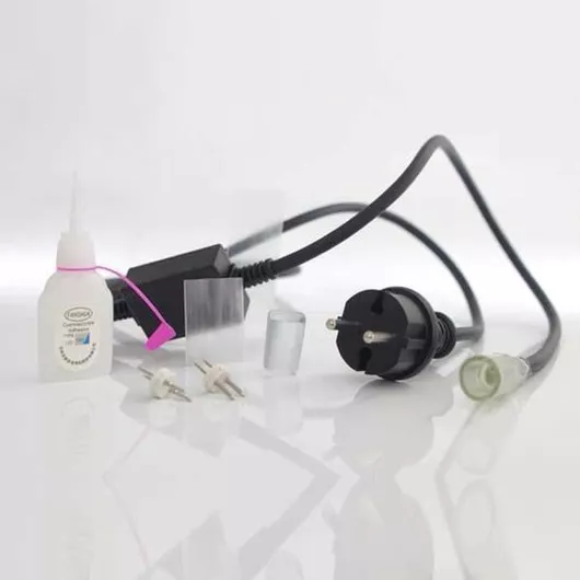 Σετ Μονοκαναλη Led Φωτοσωληνα 1,5m Φις Max Συνδεση 50m 1 Tmx Φις 2wire Pin + 1 Συνδεση 2w Pin + 13mm Τελικο Καπακι + 2 Θερμοσυστελλομενοι Σωληνες + 1 Κολλα Eurolamp 600-22252