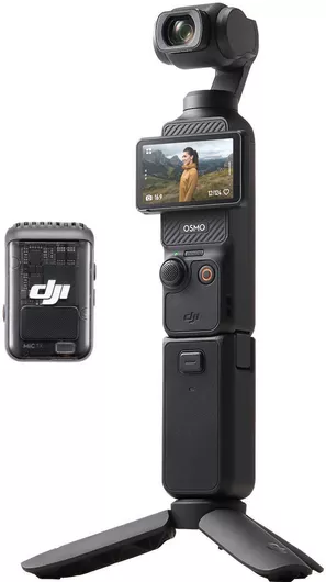 DJI Osmo Pocket 3 Creator Combo Action Camera 4K Ultra HD με Οθόνη Αφής 2" & Wi-Fi Μαύρο