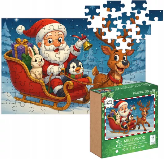Milliwood ClassJigsaw puzzle 90el JingleRid..50875