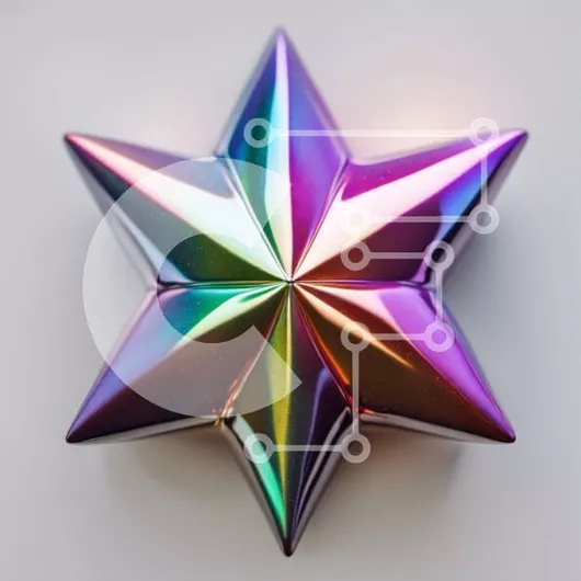 Intra Συλλεκτικό Ξύλινο Παζλ Plywood  4mm - Δονούμενο και λαμπερό αντικείμενο σε σχήμα αστεριού με αιχμηρές άκρες Σε Ξύλινο Κουτί - Διαστάσεις: 10x10 cm – 25 κομμάτια