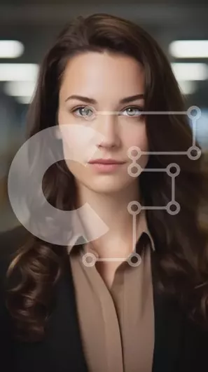 Intra Συλλεκτικό Ξύλινο Παζλ Plywood  4mm - Επαγγελματίας γυναίκα με επαγγελματικό ένδυμα με μακριά μαλλιά Σε Ξύλινο Κουτί - Διαστάσεις Puzzle: 10x10 cm – 25 κομμάτια