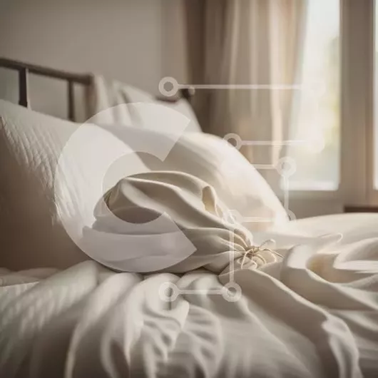 Intra Συλλεκτικό Ξύλινο Παζλ Plywood  4mm - Καθαρό και άνετο λευκό κρεβάτι με γωνίες νοσοκομείου και φως του ήλιου Σε Ξύλινο Κουτί - Διαστάσεις Puzzle: 10x10 cm – 25 κομμάτια