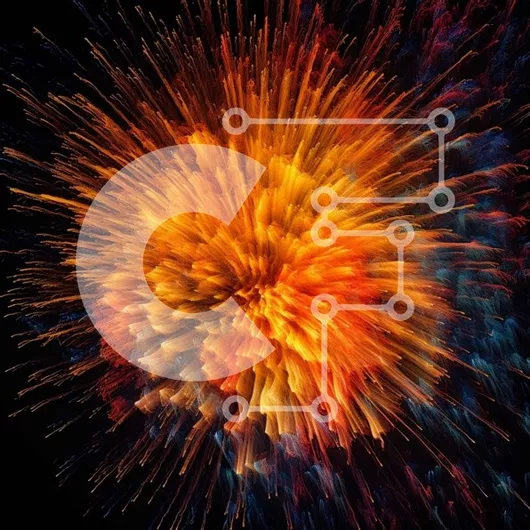 Intra Συλλεκτικό Ξύλινο Παζλ Plywood  4mm - Εκπληκτική εικόνα μιας πολύχρωμης έκρηξης πυροτεχνημάτων στον νυχτερινό ουρανό Σε Ξύλινο Κουτί - Διαστάσεις Puzzle: 10x10 cm – 25 κομμάτια