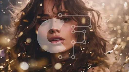 Intra Συλλεκτικό Ξύλινο Παζλ Plywood  4mm - Εκπληκτικό πορτρέτο μιας γυναίκας με μακριά σκούρα μαλλιά και ένα χαμόγελο Σε Ξύλινο Κουτί - Διαστάσεις Puzzle: 10x10 cm – 25 κομμάτια