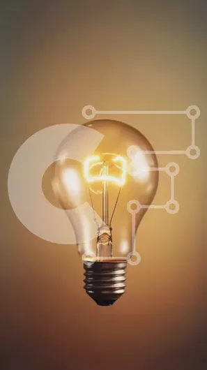 Intra Συλλεκτικό Ξύλινο Παζλ Plywood  4mm - Κοντινή εικόνα μιας λάμπας με λαμπερό νήμα Σε Ξύλινο Κουτί - Διαστάσεις: 10x10 cm – 25 κομμάτια