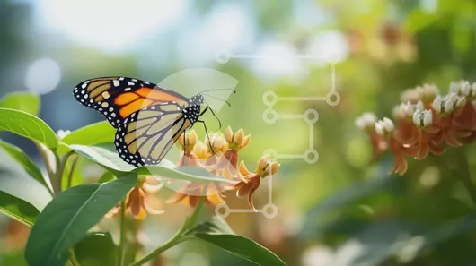 Intra Συλλεκτικό Ξύλινο Παζλ Plywood  4mm - Πεταλούδα Monarch στο πορτοκαλί λουλούδι Σε Ξύλινο Κουτί - Διαστάσεις: 10x10 cm – 25 κομμάτια