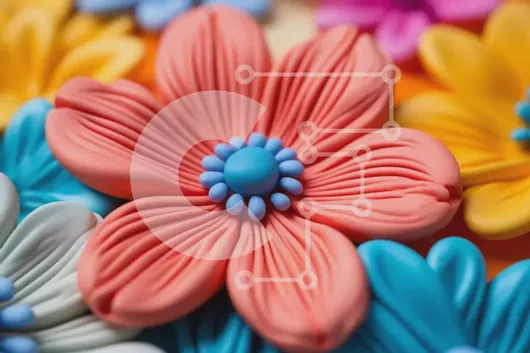 Intra Συλλεκτικό Ξύλινο Παζλ Plywood  4mm - Ζωντανός κύκλος λουλουδιών στο τραπέζι Σε Ξύλινο Κουτί - Διαστάσεις Puzzle: 10x10 cm – 25 κομμάτια