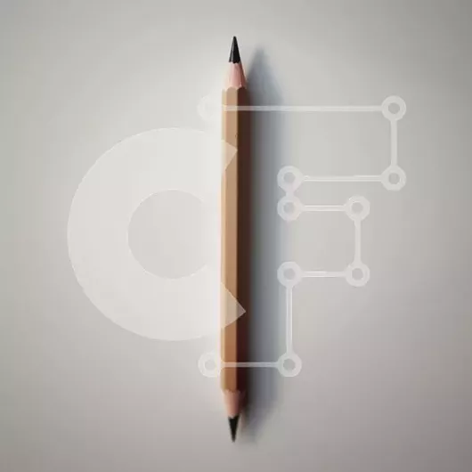 Intra Συλλεκτικό Ξύλινο Παζλ Plywood  4mm - Μονό μολύβι σε ανοιχτόχρωμο φόντο Σε Ξύλινο Κουτί - Διαστάσεις: 10x10 cm – 25 κομμάτια