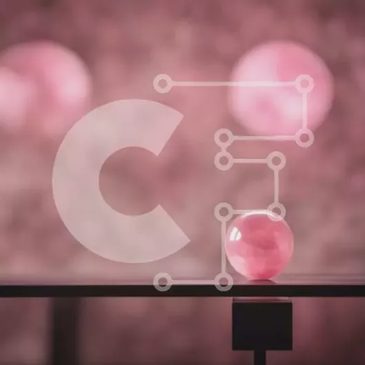 Intra Συλλεκτικό Ξύλινο Παζλ Plywood  4mm - Ροζ γυάλινη μπάλα που επιπλέει σε σιδερένιο τραπέζι Σε Ξύλινο Κουτί - Διαστάσεις Puzzle: 10x10 cm – 25 κομμάτια