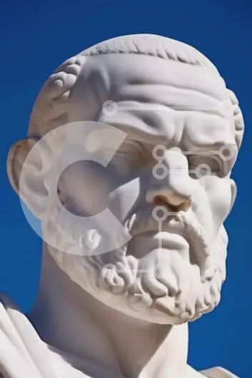 Intra Συλλεκτικό Ξύλινο Παζλ Plywood  4mm - Αρχαία Ελληνική Προτομή του Σωκράτη Σε Ξύλινο Κουτί - Διαστάσεις Puzzle: 10x10 cm – 25 κομμάτια