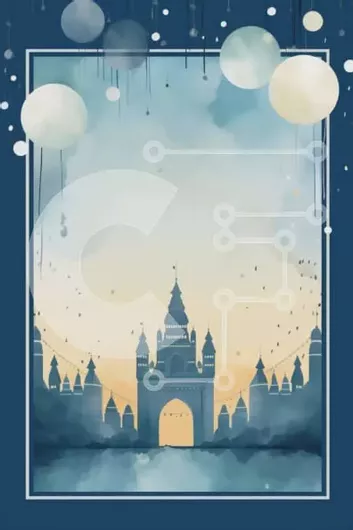 Intra Συλλεκτικό Ξύλινο Παζλ Plywood  4mm - Παλιό Κάστρο με Πολύχρωμα Μπαλόνια - Ακουαρέλα Σε Ξύλινο Κουτί - Διαστάσεις Puzzle: 10x10 cm – 25 κομμάτια