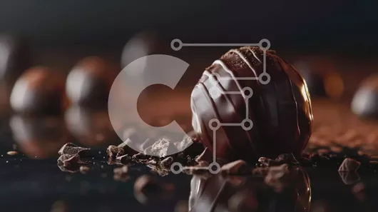 Intra Συλλεκτικό Ξύλινο Παζλ Plywood  4mm - Σοκολατένιο αυγό με σοκολάτες γύρω Σε Ξύλινο Κουτί - Διαστάσεις: 10x10 cm – 25 κομμάτια