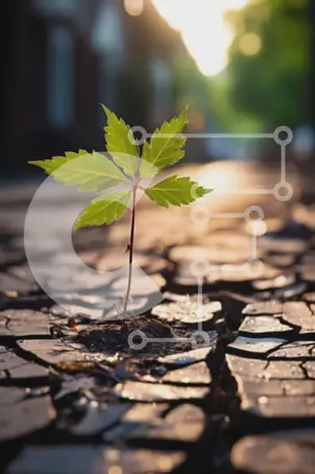 Intra Συλλεκτικό Ξύλινο Παζλ Plywood  4mm - Όμορφη εικόνα της φύσης που αψηφά τις πιθανότητες Σε Ξύλινο Κουτί - Διαστάσεις: 10x10 cm – 25 κομμάτια