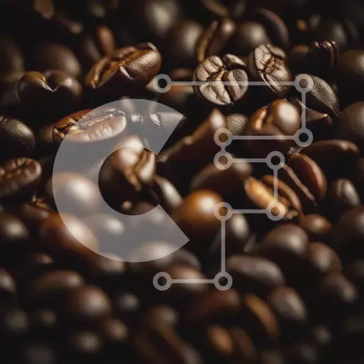 Intra Συλλεκτικό Ξύλινο Παζλ Plywood  4mm - Υψηλής ποιότητας κοντινή εικόνα από φρεσκοψημένους κόκκους καφέ Σε Ξύλινο Κουτί - Διαστάσεις: 10x10 cm – 25 κομμάτια