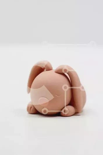 Intra Συλλεκτικό Ξύλινο Παζλ Plywood  4mm - Παιχνίδι Sleeping Brown Bunny Σε Ξύλινο Κουτί - Διαστάσεις: 10x10 cm – 25 κομμάτια