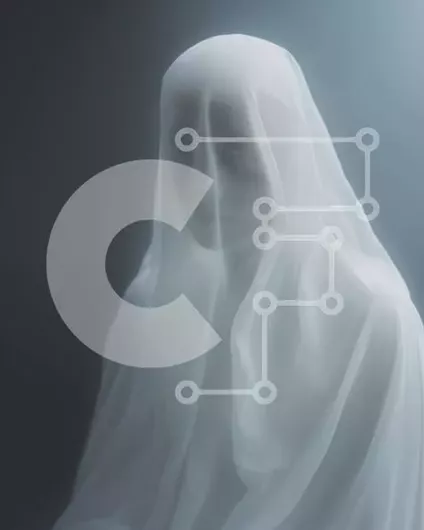 Intra Συλλεκτικό Ξύλινο Παζλ Plywood  4mm - Ghostly Figure in Shadows Σε Ξύλινο Κουτί - Διαστάσεις Puzzle: 10x10 cm – 25 κομμάτια