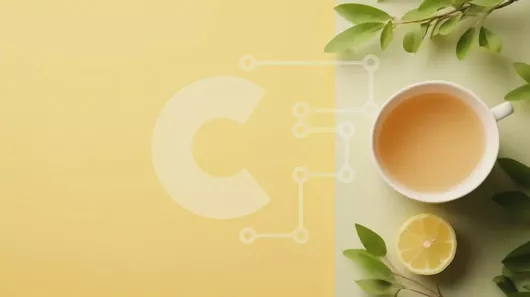 Intra Συλλεκτικό Ξύλινο Παζλ Plywood  4mm - Φλιτζάνι τσάι με φέτες λεμονιού σε κίτρινο φόντο Σε Ξύλινο Κουτί - Διαστάσεις: 10x10 cm – 25 κομμάτια