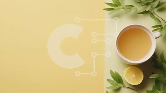 Intra Συλλεκτικό Ξύλινο Παζλ Plywood  4mm - Φλιτζάνι τσάι με φέτες λεμονιού σε κίτρινο φόντο Σε Ξύλινο Κουτί - Διαστάσεις: 10x10 cm – 25 κομμάτια