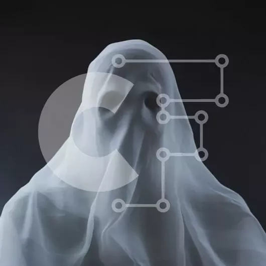 Intra Συλλεκτικό Ξύλινο Παζλ Plywood  4mm - Ghostly Figure που κρύβεται στο σκοτάδι Σε Ξύλινο Κουτί - Διαστάσεις Puzzle: 10x10 cm – 25 κομμάτια