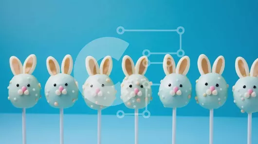 Intra Συλλεκτικό Ξύλινο Παζλ Plywood  4mm - Πασχαλινές τούρτες με λαγουδάκι για ανοιξιάτικες γιορτές Σε Ξύλινο Κουτί - Διαστάσεις: 10x10 cm – 25 κομμάτια