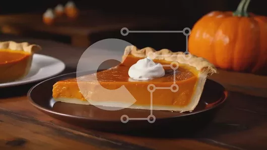 Intra Συλλεκτικό Ξύλινο Παζλ Plywood  4mm - Φέτα κολοκυθόπιτα με σαντιγί Σε Ξύλινο Κουτί - Διαστάσεις: 10x10 cm – 25 κομμάτια