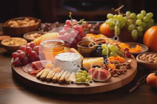 Intra Συλλεκτικό Ξύλινο Παζλ Plywood  4mm - Ζωντανή σανίδα αλλαντικών με εποχιακά στοιχεία Σε Ξύλινο Κουτί - Διαστάσεις: 10x10 cm – 25 κομμάτια