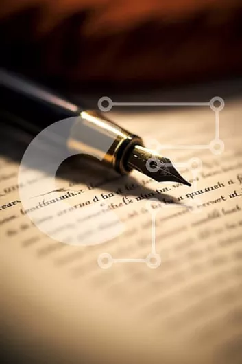 Intra Συλλεκτικό Ξύλινο Παζλ Plywood  4mm - Στυλό σε ανοιχτό βιβλίο Σε Ξύλινο Κουτί - Διαστάσεις Puzzle: 10x10 cm – 25 κομμάτια